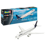 KIT PARA MONTAR REVELL AVIÃO AIRBUS A330-300 LUFTHANSA NEW LIVERY 1/144 108 PEÇAS REV 03816